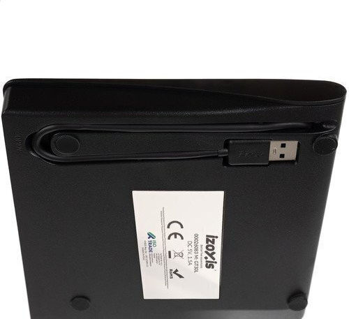 Izoxis External CD/DVD/CD Recorder for Laptop Black