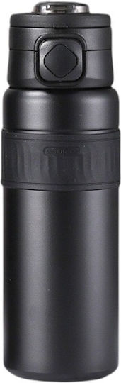 Bottle Thermos Stainless Steel / Plastic 800ml Black 616274