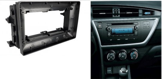 CARAV Industries Inc. DIN Fascia Panels 2 Din Compatible with Screen 9" for Toyota Auris 2013-2018