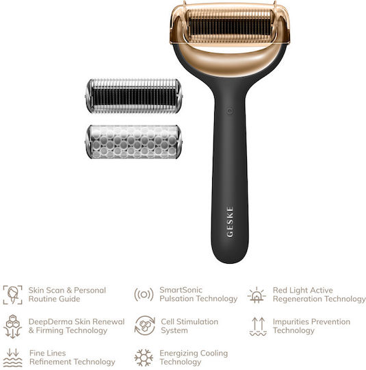 Geske Facial And Body Roller With Microneedles 9 In 1 Συσκευή Microneedling για Αντιγήρανση 7726197