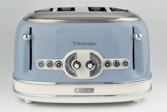Ariete Vintage Φρυγανιέρα 4 Θέσεων 1600W Μπλε