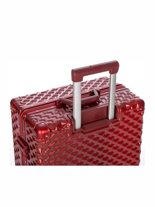 Kourk Mittlerer Hartschalenkoffer Rot mit 4 Rädern Höhe 67cm