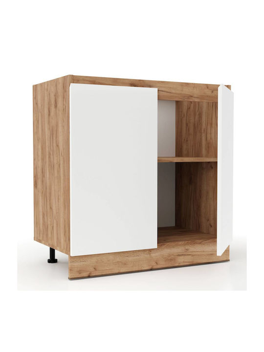 Soft Sink Cabinet White 80x46x81.5pcs