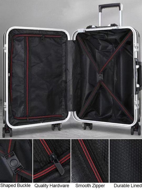 Kourk Medium Hard Blue Suitcase With 4 Wheels Height 69cm