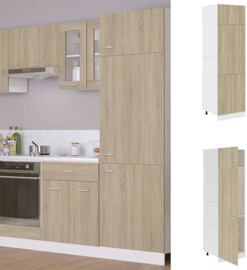 Шкаф за Хладилник Sonoma Oak 60x57x207бр