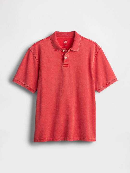 Polo Herrenbluse Kurzarm Rote