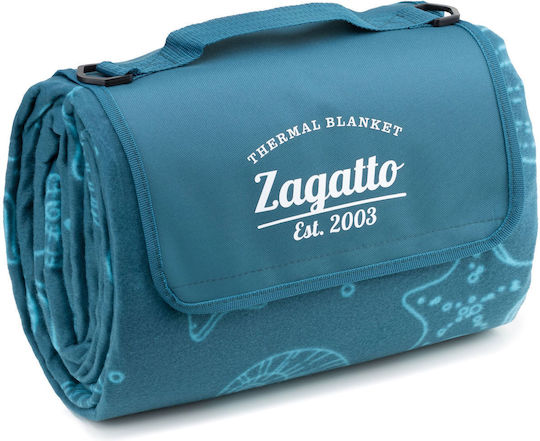 Zagatto Κουβέρτα Πικ Νικ 200x200cm σε Μπλε χρώμα
