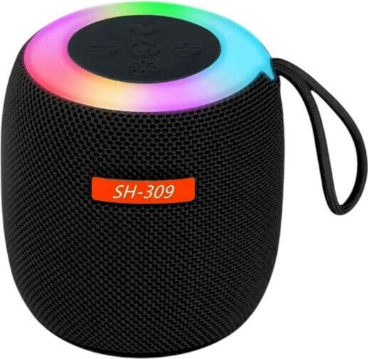 Sh-309bt Bluetooth Speaker 3W With Battery Life Up To 1.5 Hours Black