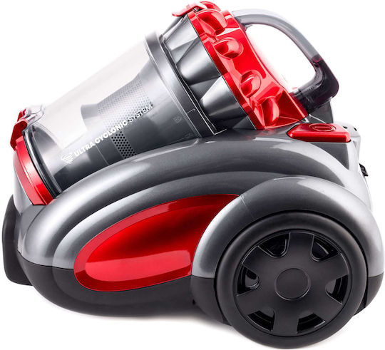 Daewoo RCC-250R-2 Staubsauger 800W Beutellos 2.5Es Rot