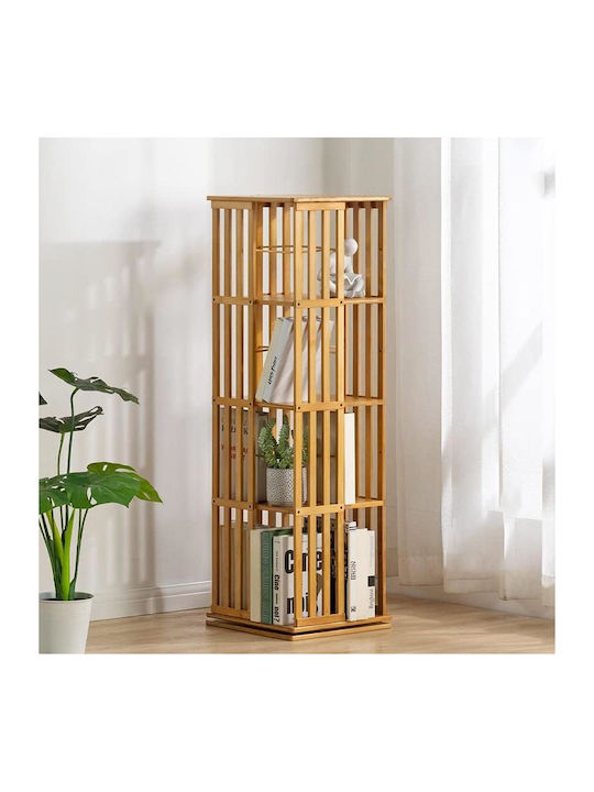5-Tier Shelf H149x37x37cm Bamboo Wood
