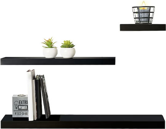 Raft Fixy Negru 80x23.5x3.8cm