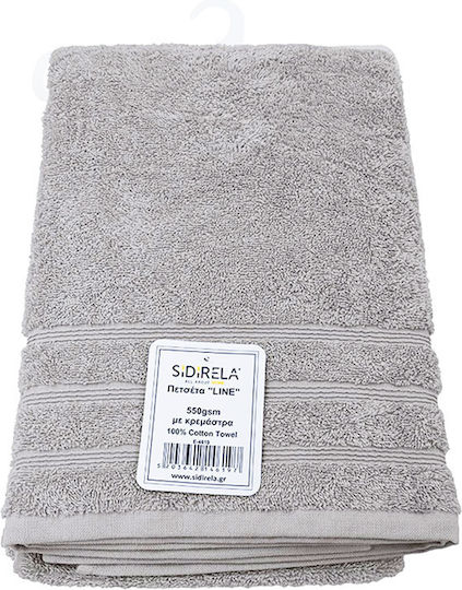 Sidirela Προσώπου Line 50x90εκ. Light Grey Βάρους 550gr/m²