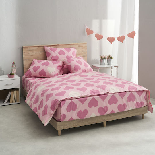 Charalambidis Textiles Σετ Розов 52x72см 10325360001