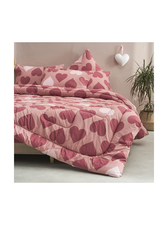 Charalambidis Textiles Сет Калъфки за Възглавници Червено 52x72см.