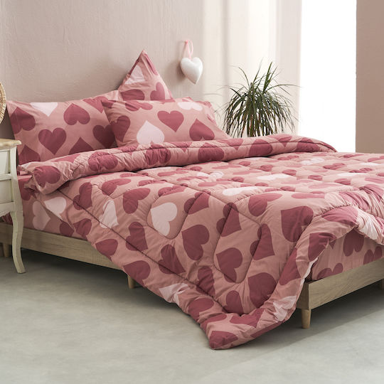 Charalambidis Textiles Σετ Μαξιλαροθήκες Κόκκινο 52x72εκ.