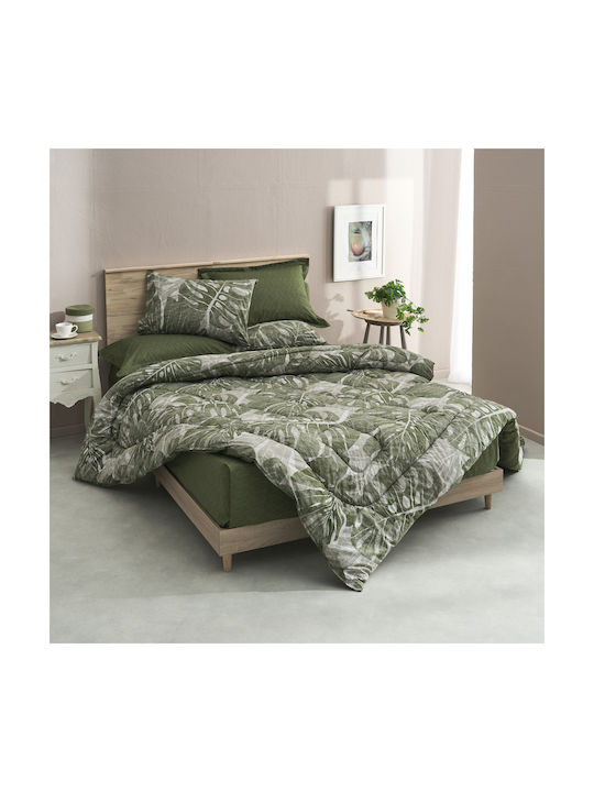 Charalambidis Textiles Σετ Μαξιλαροθήκες Πράσινο 52x72εκ.