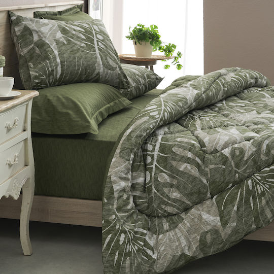 Charalambidis Textiles Σετ Μαξιλαροθήκες Πράσινο 52x72εκ.