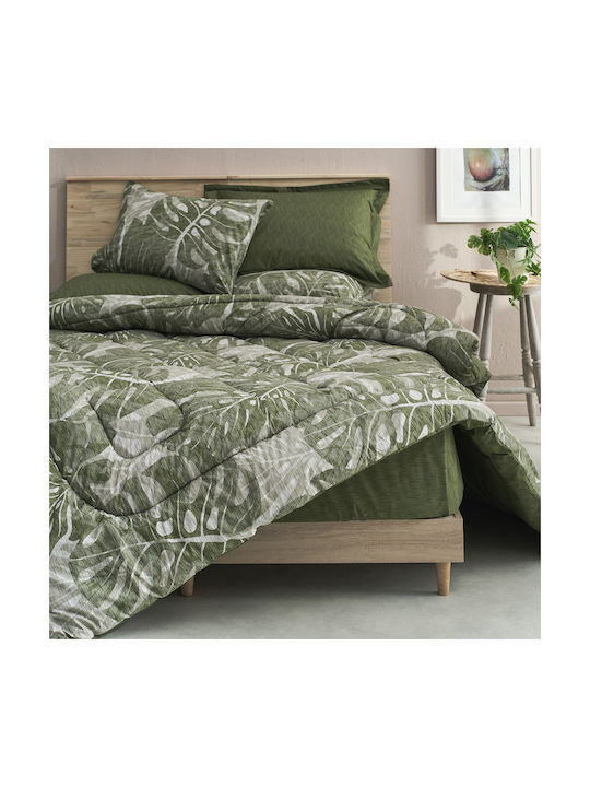 Charalambidis Textiles Σετ Μαξιλαροθήκες Πράσινο 52x72εκ.
