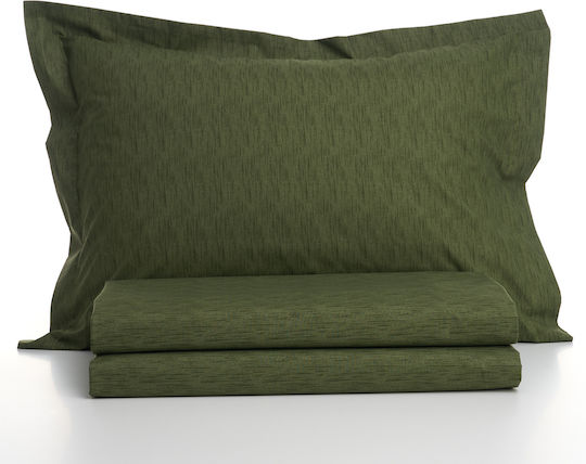 Charalambidis Textiles Σετ Μαξιλαροθήκες Πράσινο 52x72εκ.