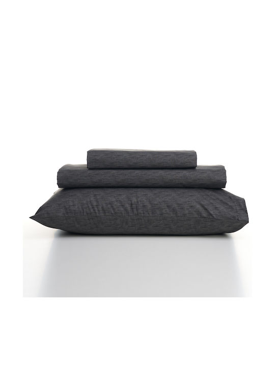 Charalambidis Textiles Σετ Μαξιλαροθήκες Γκρί 52x72εκ.