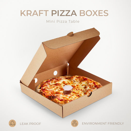 Box Pizza Kraft 36x36x4cm Microwelle