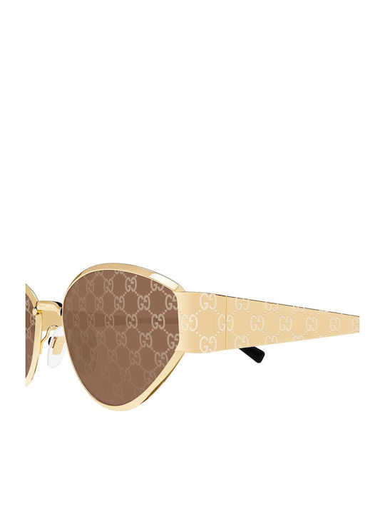Gucci Women's Sunglasses with Gold Metal Frame GG1853S 003