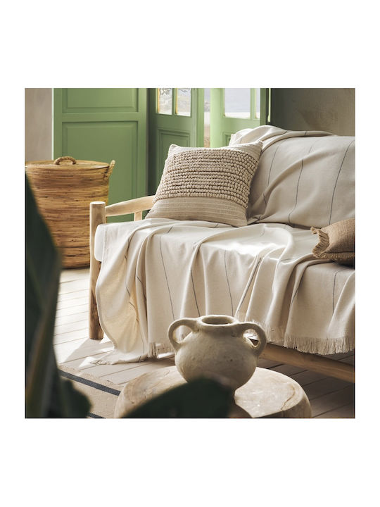 Gofis Home Izara Ριχτάρι Διθέσιου Καναπέ 220x250εκ. Natural/grey 185/05 2007185205006