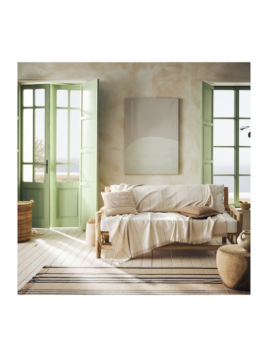 Gofis Home Izara Ριχτάρι Τριθέσιου Καναπέ 220x300εκ. Natural/grey 185/05 2007185305003