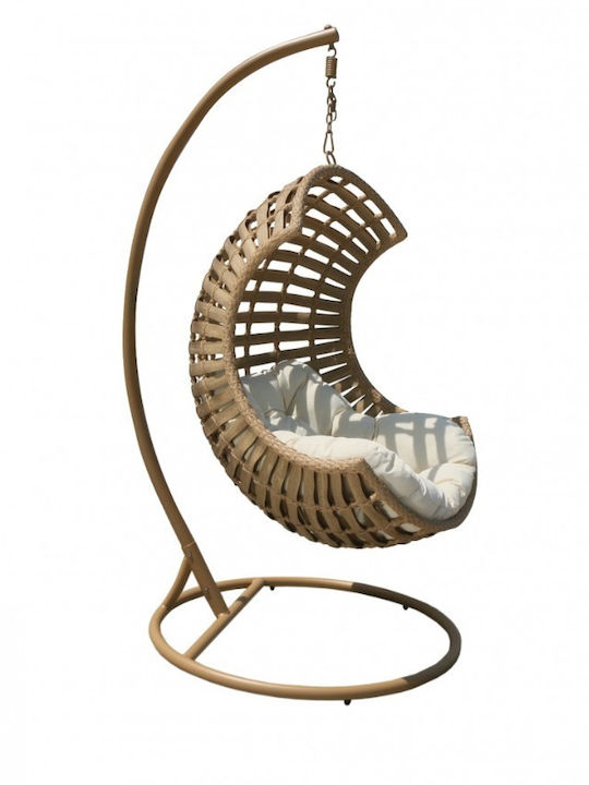 Dallin Φωλιά με Βάση Rattan Μ105xΠ105xΥ190cm Λευκή Dallin Φωλιά με Βάση Rattan Μ105xΠ105xΥ190cm Λευκή