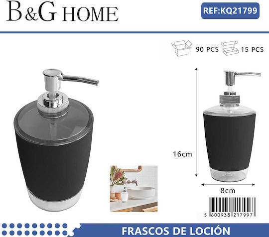 Tradesor Plastic Black Dispenser Soap Holder