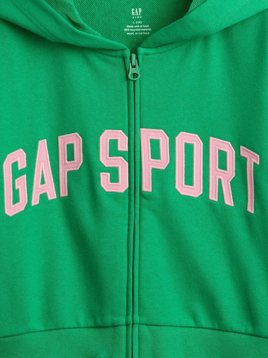 Cropped Women's Sweatshirt Jacket Hooded Gallant Green