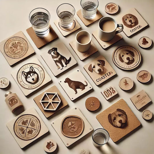 Coaster made of Leatherette 1pcs