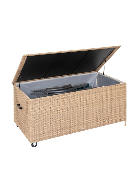 Hesperide Außenlagerbox aus Polypropylen 600Es Braun L155xB83xH73cm