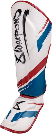 8 Weapons Shin Guards Adults White