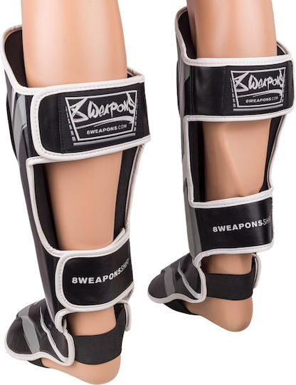 8 Weapons Shin Guards Adults Black