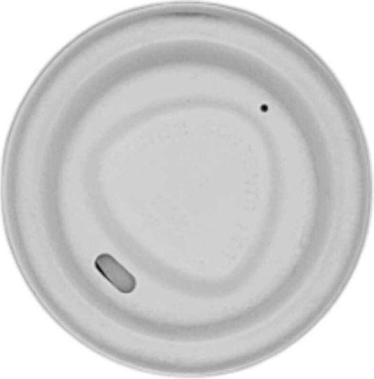 Capace Capacul Sip Lid Albe Pentru Pahare De Unică Folosință Din Zahăr 50 Buc