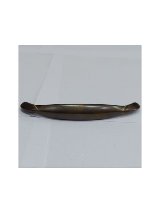 Ορειχάλκινη Ιταλική Λαβή Επίπλου Mandelli 9016-128-brz Μπρονζε Διάσταση 12,8cm