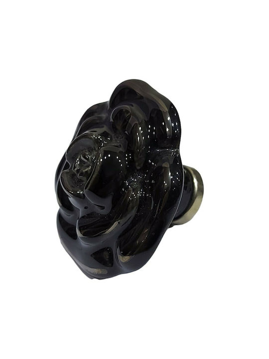 Porcelain Italian Furniture Knob Premiere 1492-arg1 Chrome Diameter 52 Porcelain