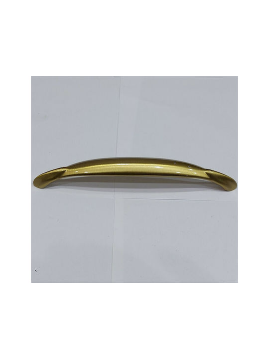 Brass Italian Furniture Handle Mandelli 9000-160-20a Size 16.0cm Matte Gold