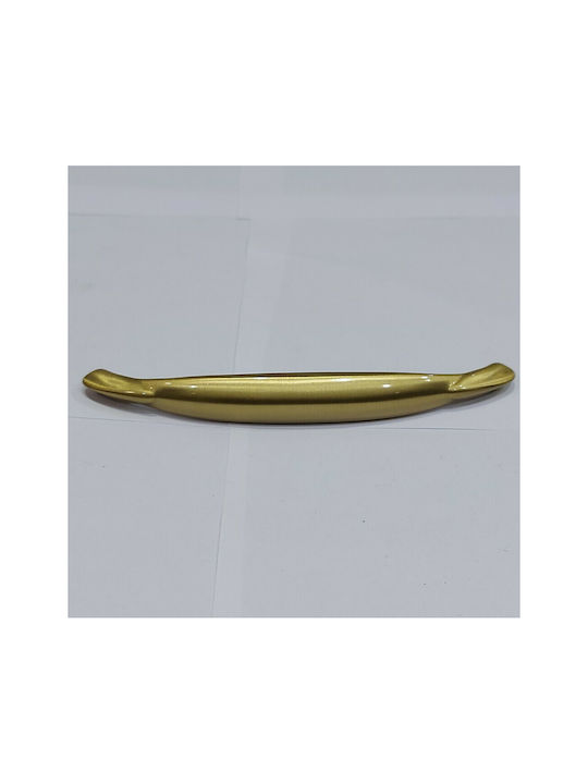 Brass Italian Furniture Handle Mandelli 9000-160-20a Size 16.0cm Matte Gold