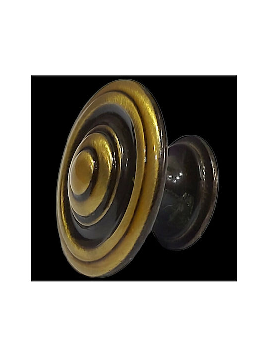 Italienisches Möbelknopf Bronze Gem 9037-000-brz1 Bronze Φ30