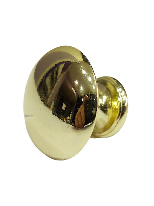 Italienischer Möbelknopf Gem 9024-000-oro1 Durchmesser 30 Gold Glänzend