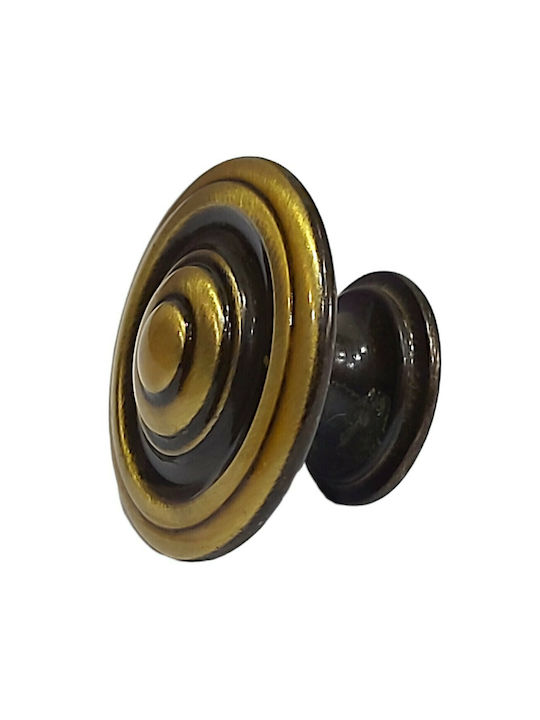 Italienisches Möbelknopf Bronze Gem 9037-000-brz1 Bronze Φ30