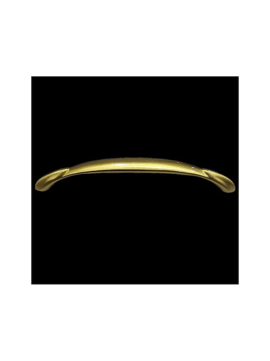 Brass Italian Furniture Handle Mandelli 9000-160-20a Size 16.0cm Matte Gold
