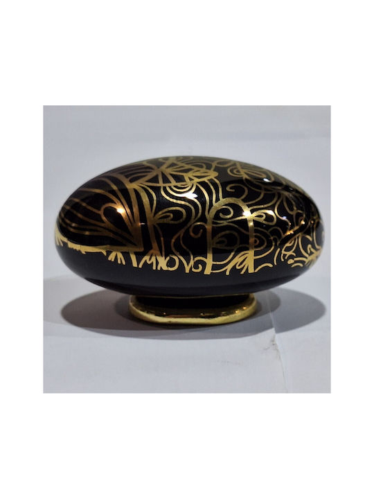Porcelain Italian Furniture Knob Premiere 1282-oro1 Gold Glossy Porcelain