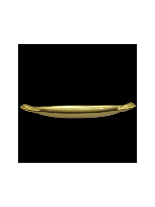 Brass Italian Furniture Handle Mandelli 9000-160-20a Size 16.0cm Matte Gold
