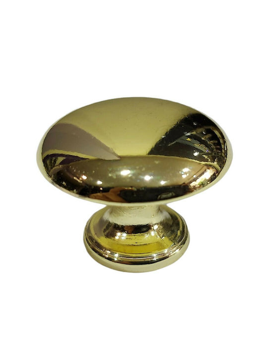 Italienischer Möbelknopf Gem 9024-000-oro1 Durchmesser 30 Gold Glänzend
