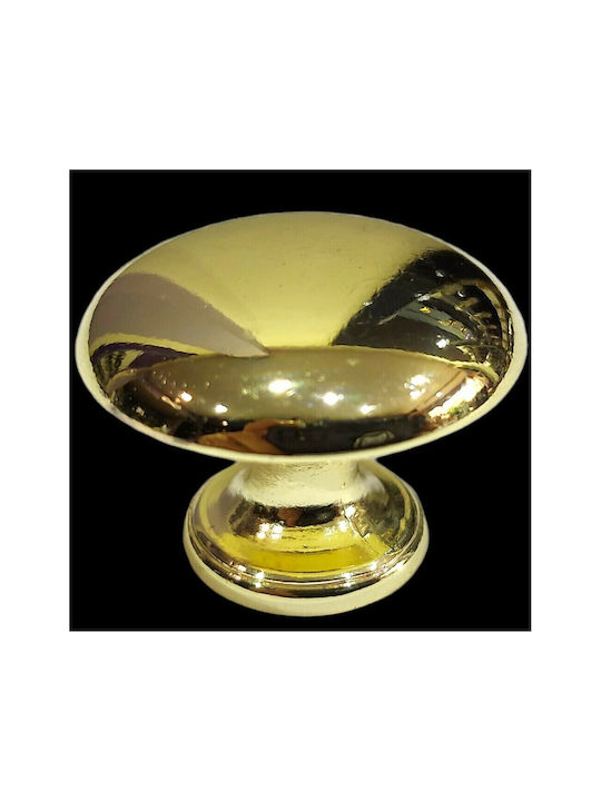 Italienischer Möbelknopf Gem 9024-000-oro1 Durchmesser 30 Gold Glänzend