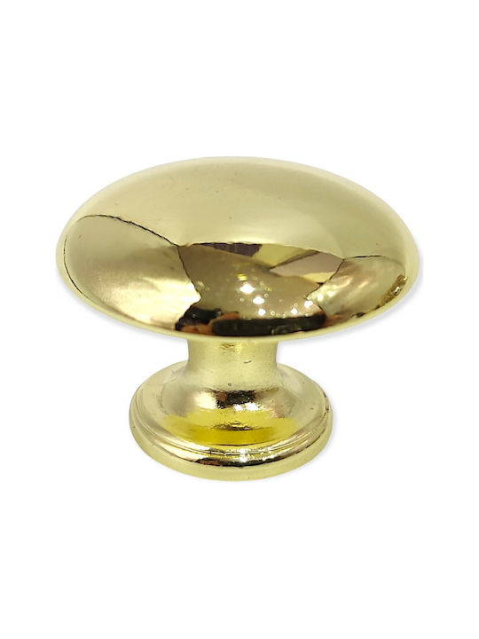 Italienischer Möbelknopf Gem 9024-000-oro1 Durchmesser 30 Gold Glänzend