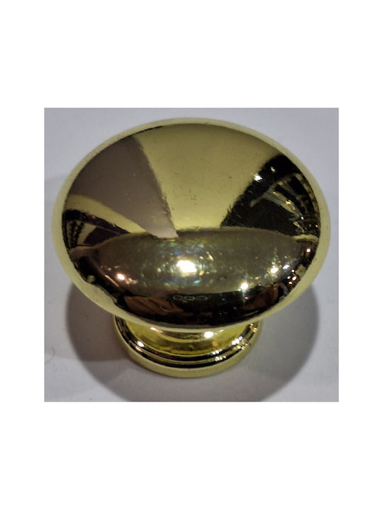 Italienischer Möbelknopf Gem 9024-000-oro1 Durchmesser 30 Gold Glänzend